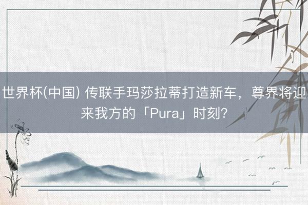 世界杯(中国) 传联手玛莎拉蒂打造新车，尊界将迎来我方的「Pura」时刻？
