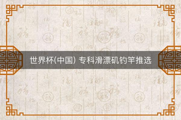 世界杯(中国) 专科滑漂矶钓竿推选