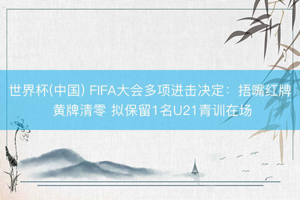 世界杯(中国) FIFA大会多项进击决定：捂嘴红牌 黄牌清零 拟保留1名U21青训在场