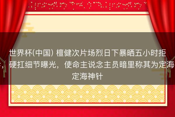 世界杯(中国) 檀健次片场烈日下暴晒五小时拒打伞，硬扛细节曝光，使命主说念主员暗里称其为定海神针