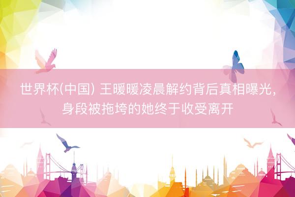 世界杯(中国) 王暖暖凌晨解约背后真相曝光，身段被拖垮的她终于收受离开