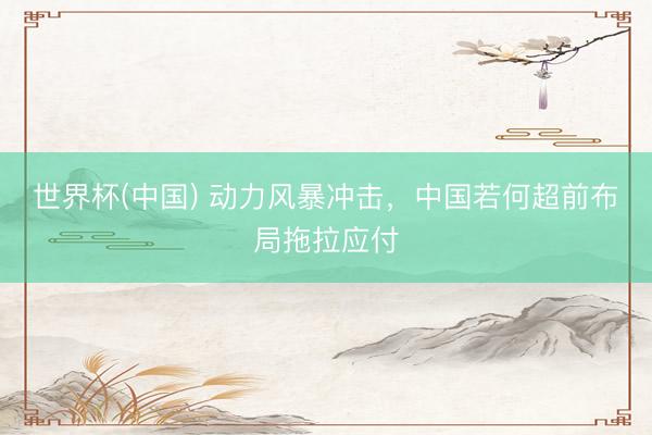 世界杯(中国) 动力风暴冲击，中国若何超前布局拖拉应付