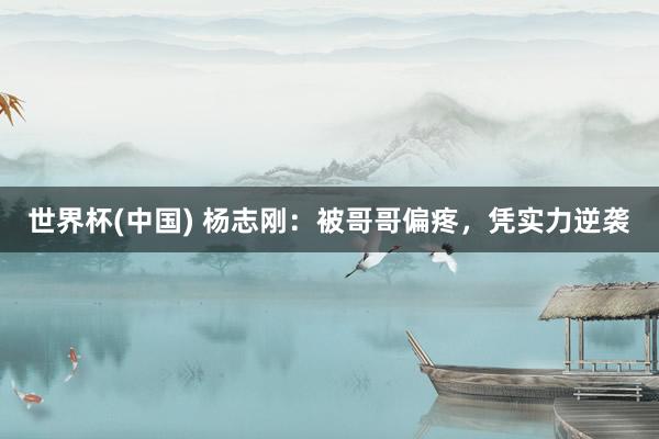 世界杯(中国) 杨志刚：被哥哥偏疼，凭实力逆袭